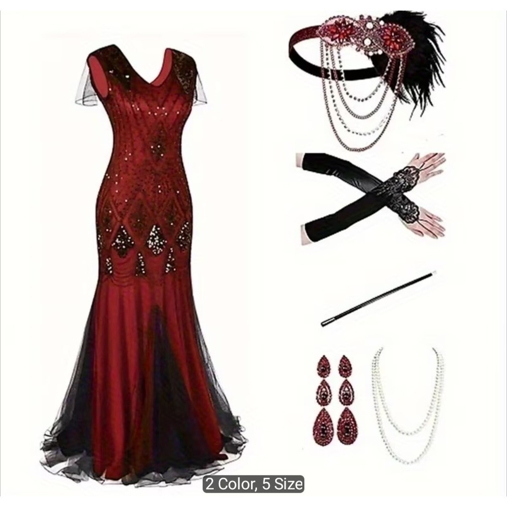Women's Fabulous Flapper Adult Women Outfit costume size S